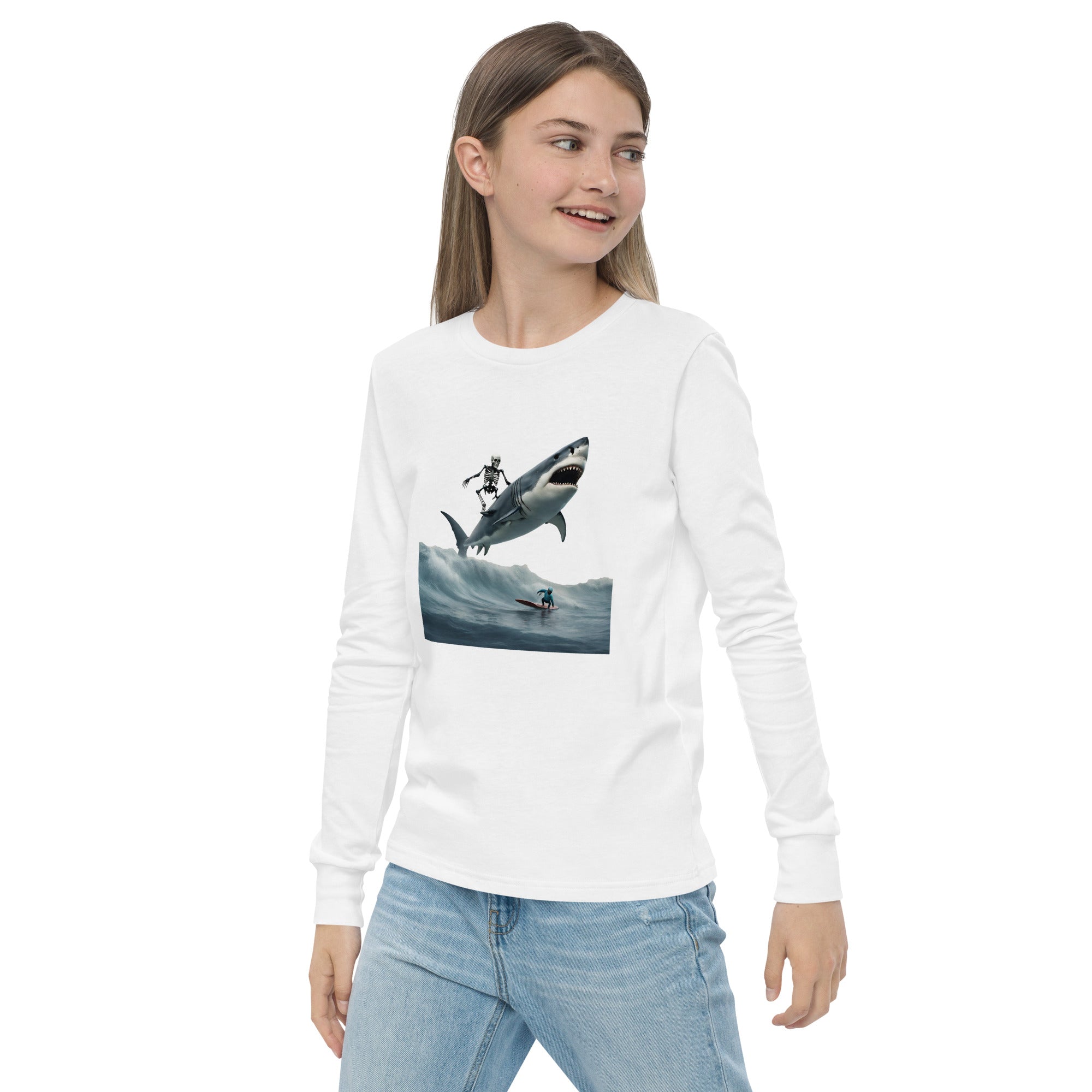 Shark Shredder Youth Long Sleeve Shirt