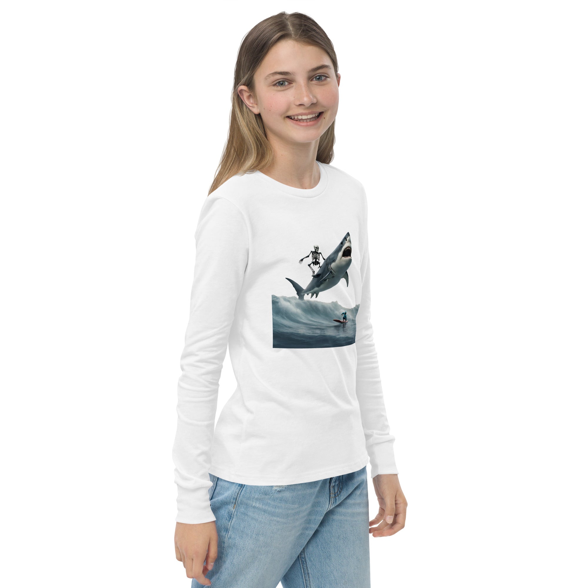 Shark Shredder Youth Long Sleeve Shirt