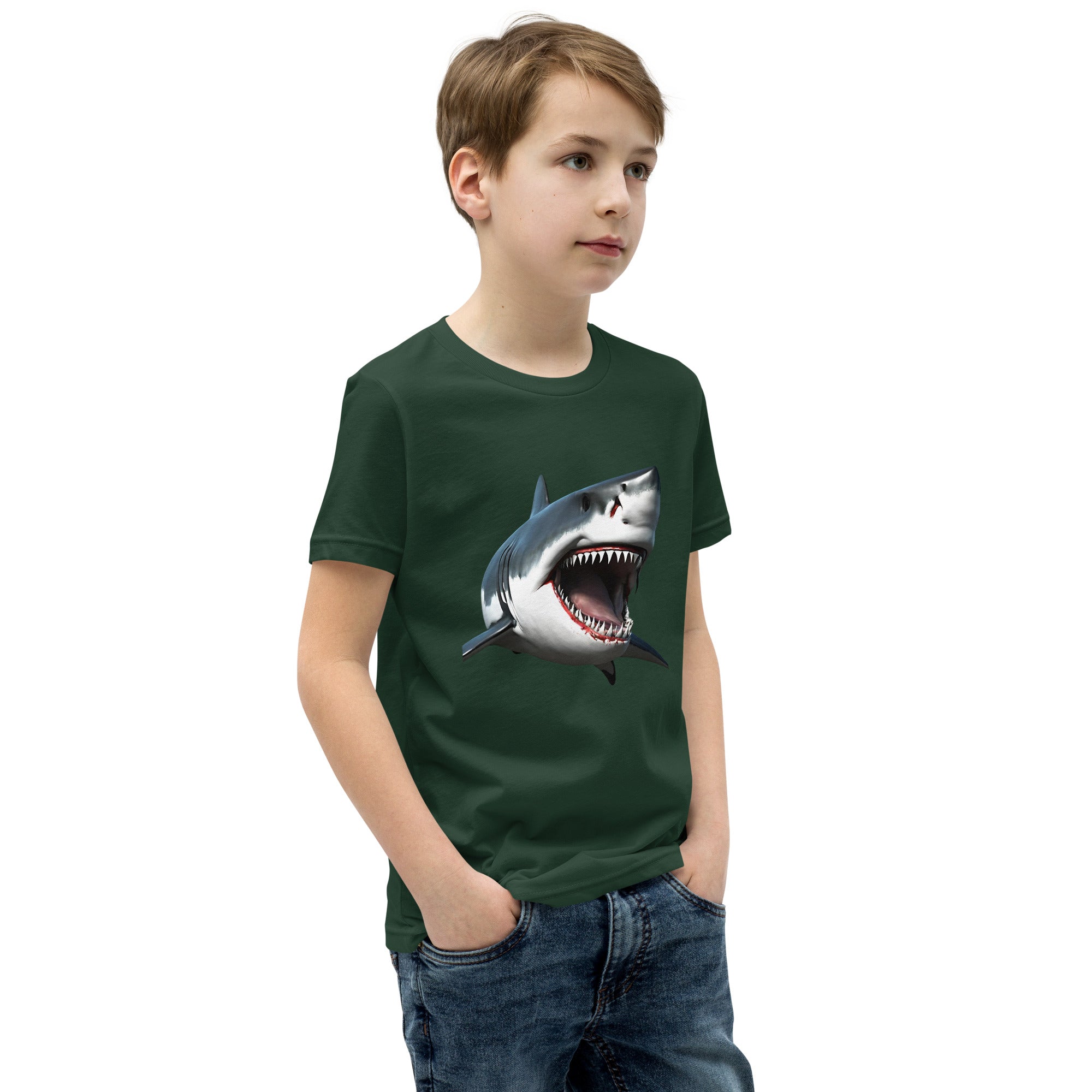 Great White Bite Youth Short Sleeve T-Shirt