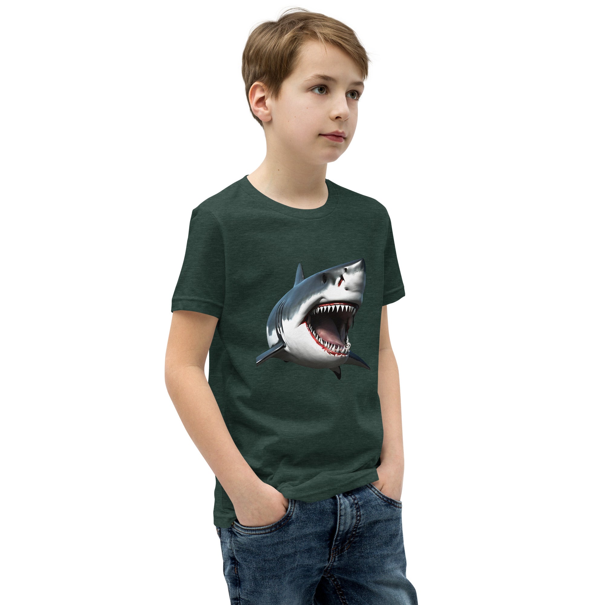 Great White Bite Youth Short Sleeve T-Shirt