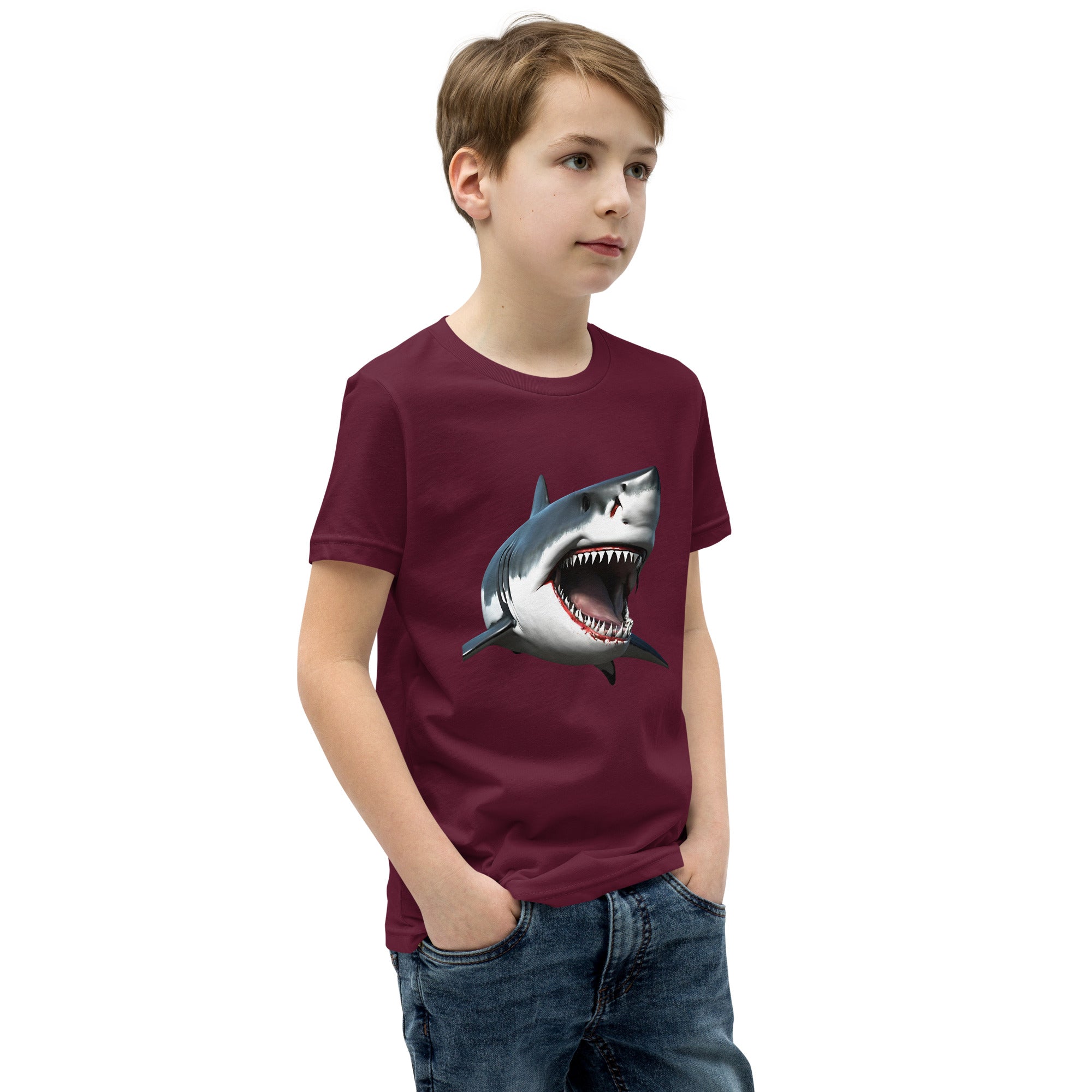 Great White Bite Youth Short Sleeve T-Shirt